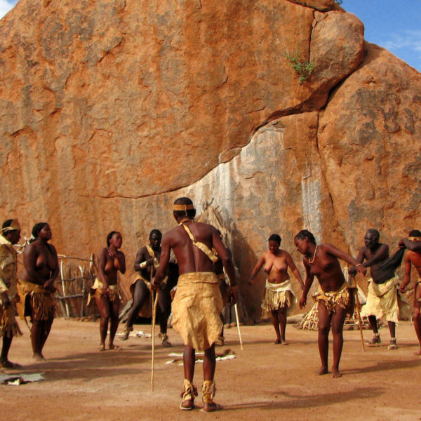 Traditional dance at the Damara Living Museum