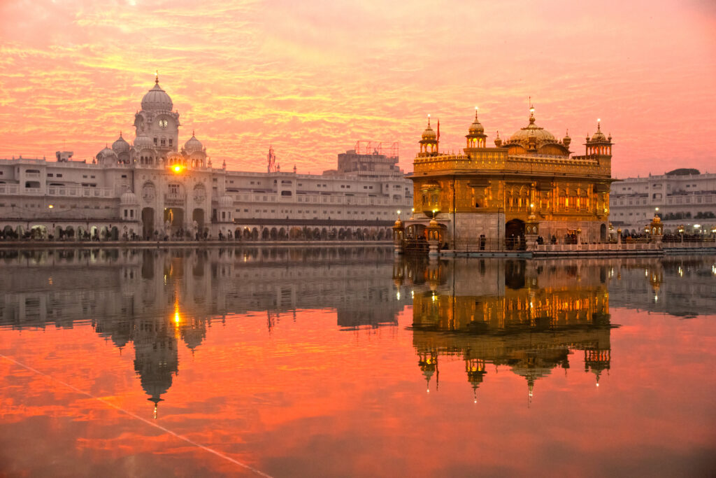 Golden Temple in Amritsar, Punjab, India.