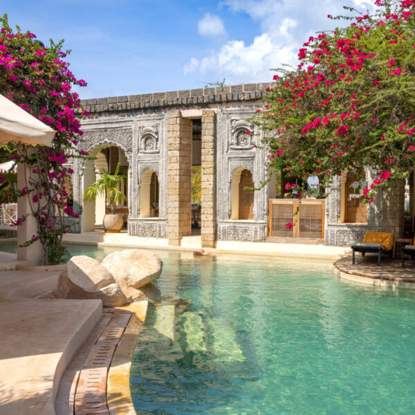 The Instagram-worthy bar-pool area at The Majlis, Lamu, Kenya